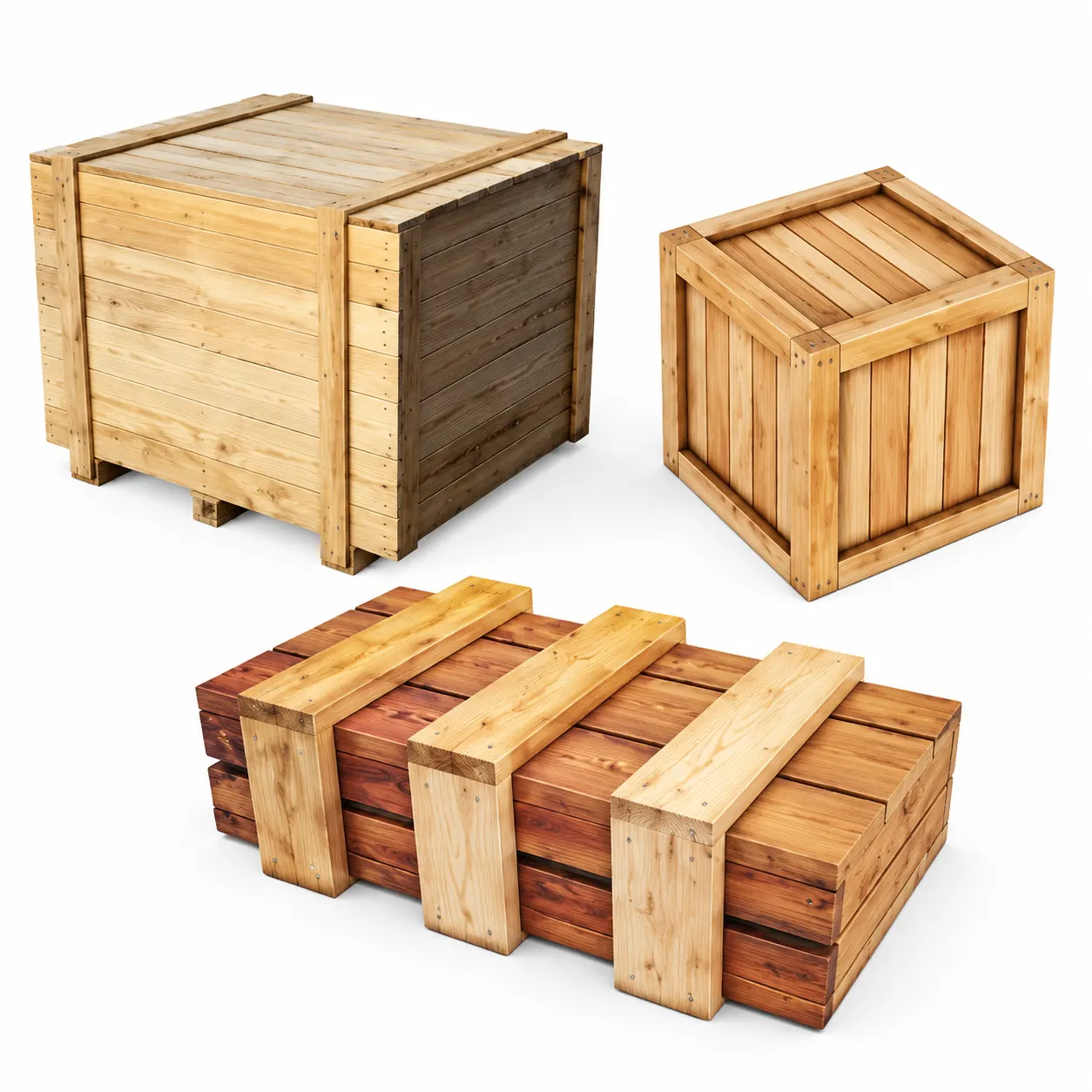 Tiga model box kayu